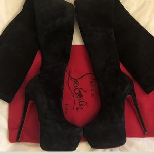 CHRISTIAN LOUBOUTIN MONICARINA 35.5 THIGH BOOTS
